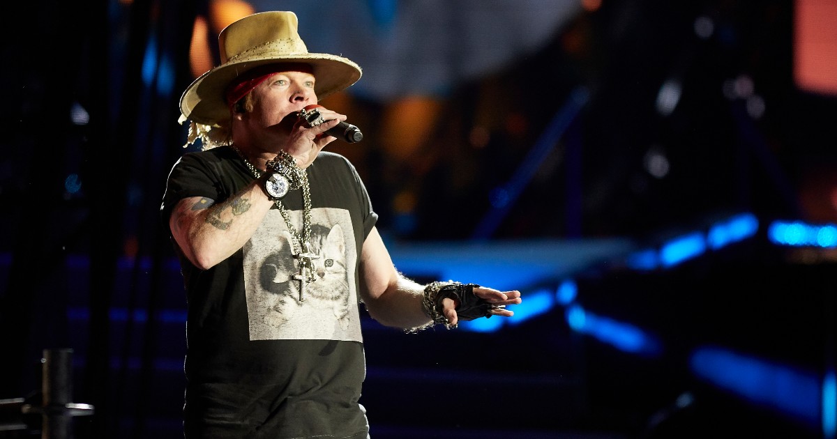 Axl Rose On Stage Photo By: Photography Stock Ruiz