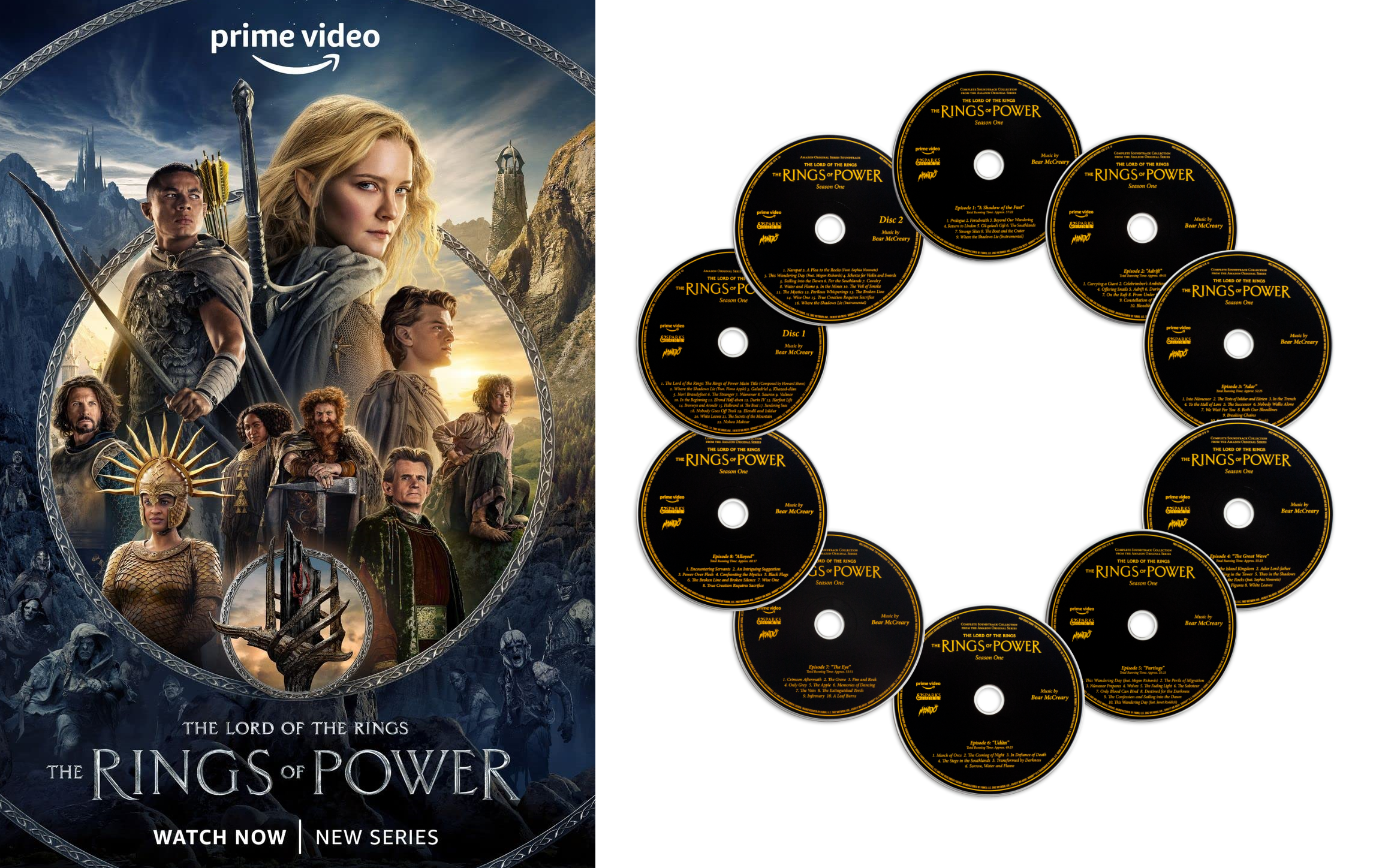 LOTR: The Rings of Power Mondo 10-CD Soundtrack