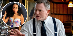Kerry Washington with Benoit Blanc for Wake Up Dead Man