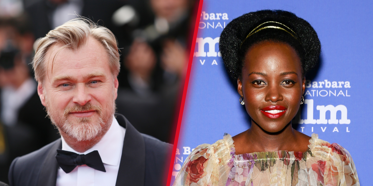 Christopher Nolan and Lupita Nyong'o
